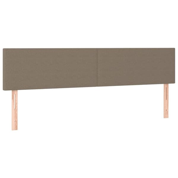 vidaXL kontinentalseng med madras 200x200 cm stof gråbrun