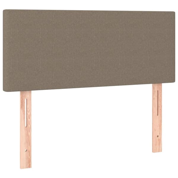 vidaXL kontinentalseng med madras 100x200 cm stof gråbrun