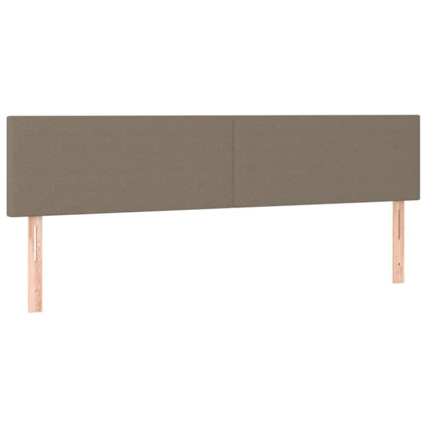 vidaXL kontinentalseng med madras 200x200 cm stof gråbrun