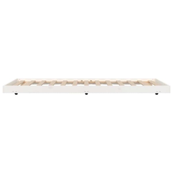vidaXL Sengeramme uten madrass hvit 100x200 cm heltre furu
