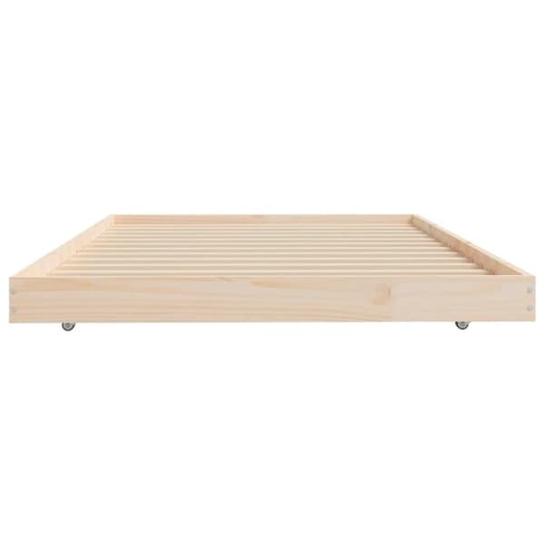 vidaXL sengeramme uden madras 80x200 cm massivt fyrretræ