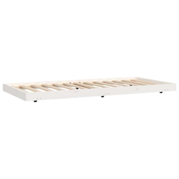 vidaXL Sängynrunko ilman patjaa päädyllä 75x190 cm täysi mänty