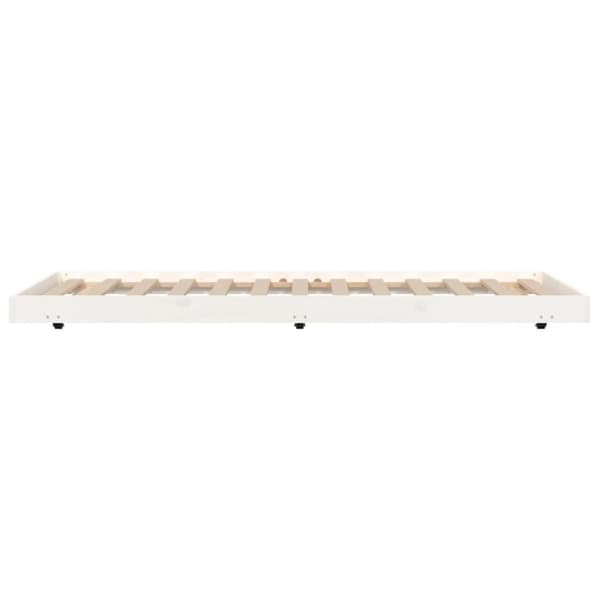 vidaXL Sängynrunko ilman patjaa päädyllä 75x190 cm täysi mänty