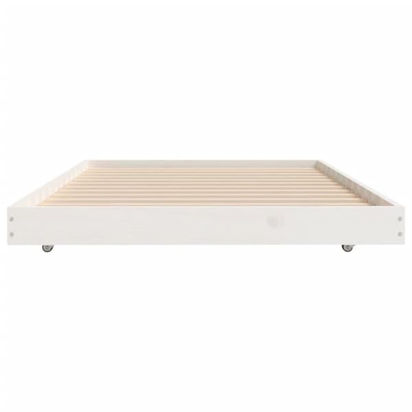 vidaXL Sängynrunko ilman patjaa päädyllä 75x190 cm täysi mänty