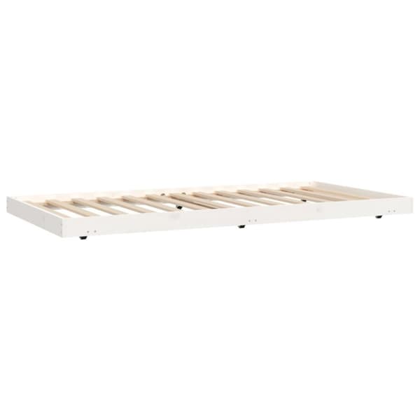 vidaXL Sengeramme uten madrass hvit 90x200 cm heltre furu