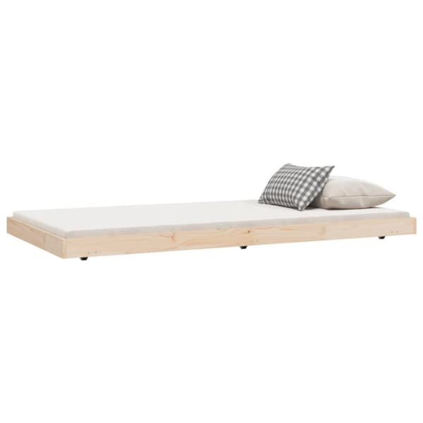 vidaXL sengeramme uden madras 90x200 cm massivt fyrretræ