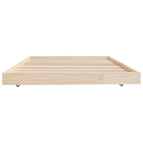 vidaXL sengeramme uden madras 90x200 cm massivt fyrretræ