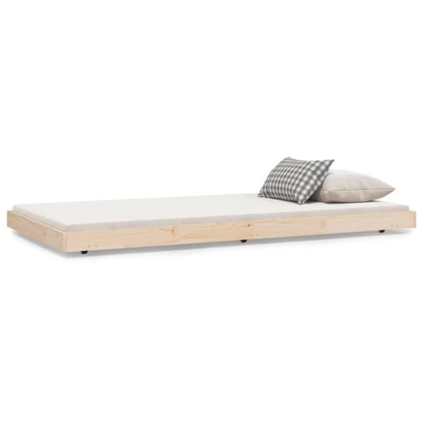 vidaXL sengeramme uden madras 90x200 cm massivt fyrretræ