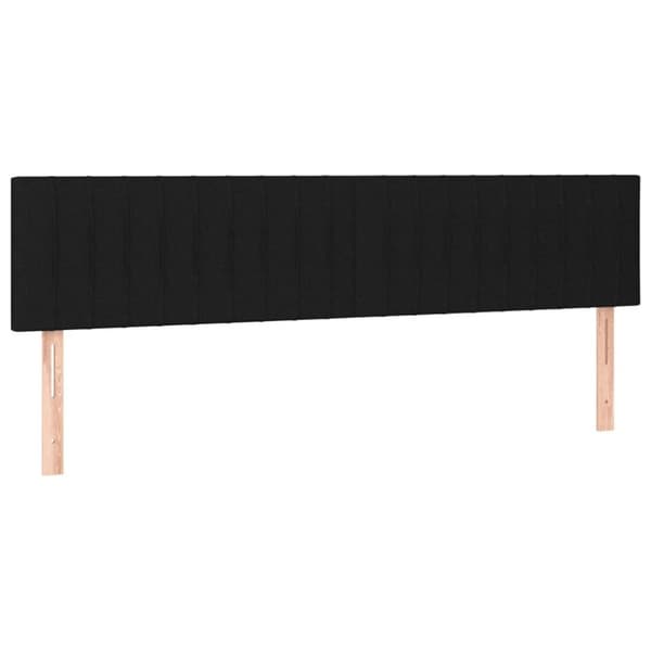 vidaXL kontinentalseng med madras 160x200 cm stof sort