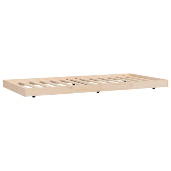 vidaXL sengeramme uden madras 75x190 cm massivt fyrretræ