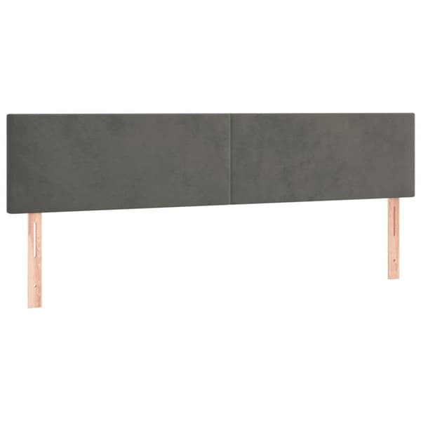 vidaXL kontinentalseng med madras 200x200 cm fløjl mørkegrå