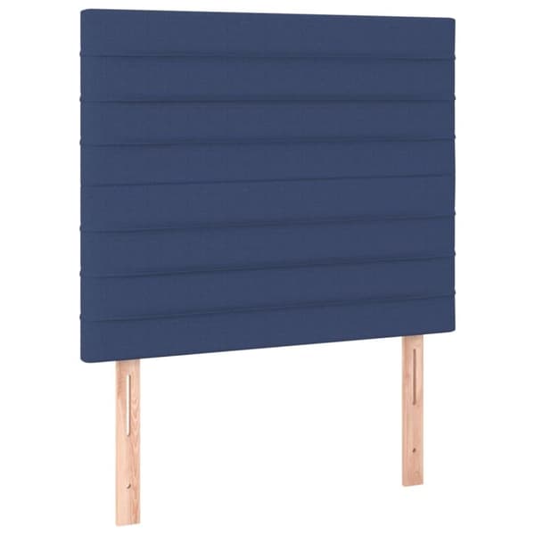 vidaXL kontinentalseng med madras 90x200 cm stof blå