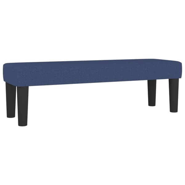 vidaXL kontinentalseng med madras 200x200 cm stof blå