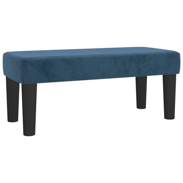 vidaXL kontinentalseng med madras 100x200 cm fløjl mørkeblå