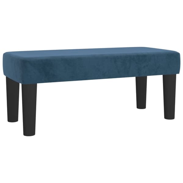vidaXL kontinentalseng med madras 100x200 cm fløjl mørkeblå