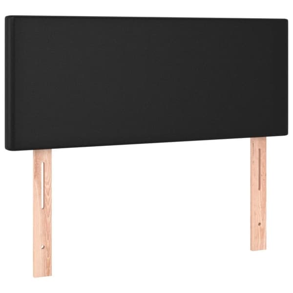 vidaXL kontinentalseng med madras 80x200 cm kunstlæder sort
