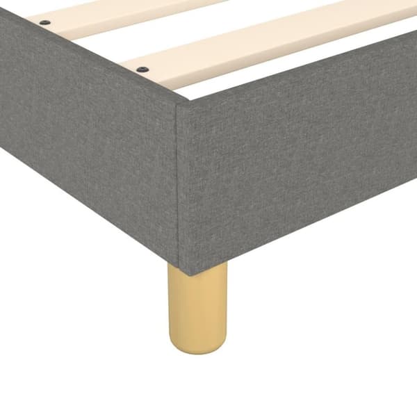 vidaXL kontinentalseng med madras 90x190 cm stof mørkegrå