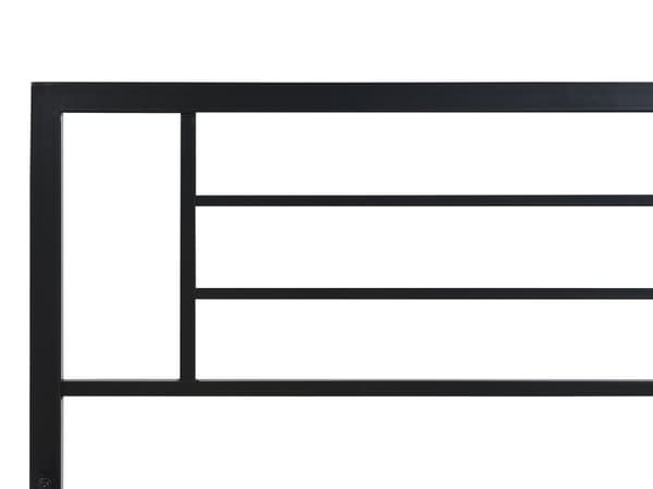Sengeramme Svart Metall 180 x 200 cm Tre Industriell Minimalistisk