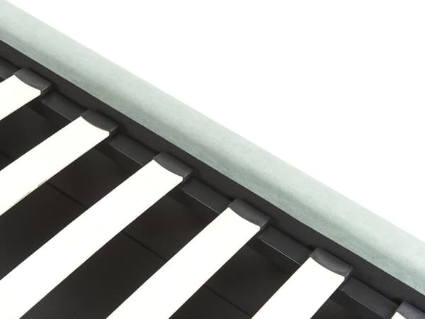 Dobbeltseng 160 x 200 cm Mintgrøn Fløjl Træ Opbevaringsplads Hynder Skandinavisk