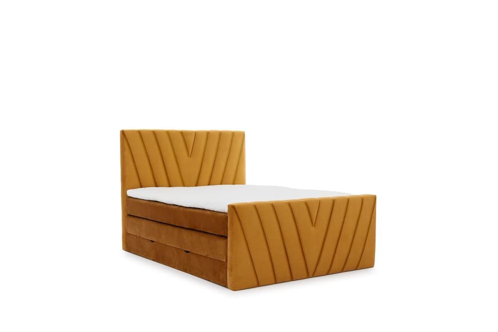 Zacheri Sängpaket med Förvaringssäng 160x200 Gul