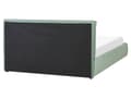 Miniatyrbild 7 av 11: Dubbelsäng Schäslong Grön Sammet 160x200 cm Stoppad Ram Mjuk Förvaring Mysig Sovrum Modern