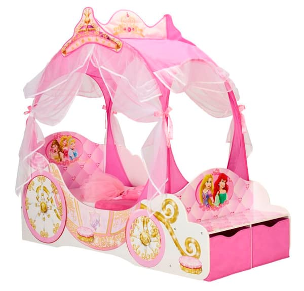 Disney Prinsessvagn Junior barnsäng (140cm)