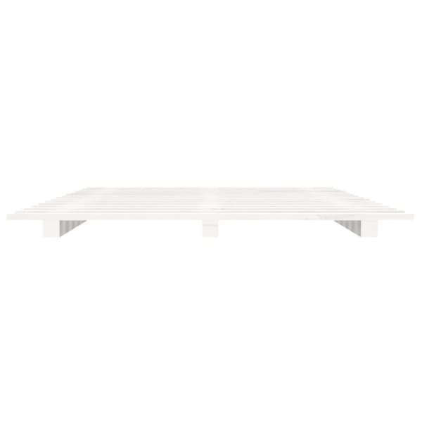 vidaXL Sengeramme hvit 140x200 cm heltre furu
