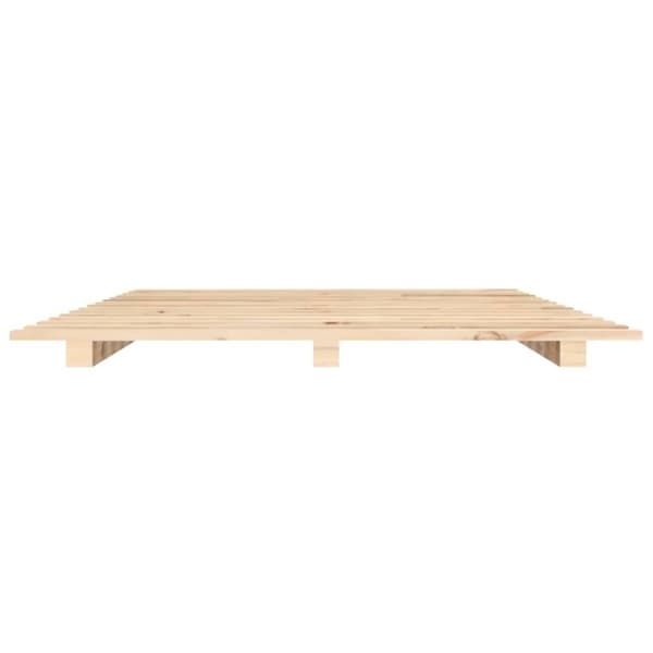 vidaXL Sengeramme 135x190 cm heltre furu