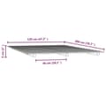 Miniatyrbilde 8 av 10: vidaXL Sengeramme hvit 120x200 cm heltre furu