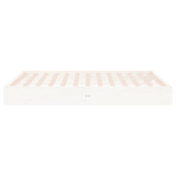 vidaXL Sengeramme hvit heltre 160x200 cm