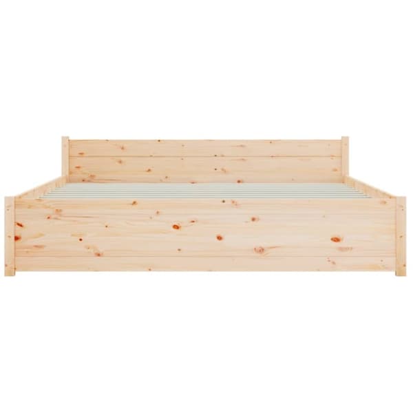 vidaXL Sengeramme heltre 150x200 cm King Size