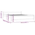 Miniatyrbilde 10 av 10: vidaXL Sengeramme heltre 150x200 cm King Size