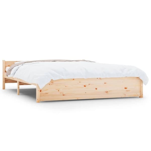 vidaXL Sengeramme heltre 150x200 cm King Size