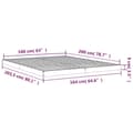 Miniatyrbilde 8 av 10: vidaXL Sengeramme 160x200 cm heltre furu