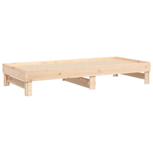 vidaXL Sohvasänky ulosvedettävä 2x (80x200) cm täysi mänty
