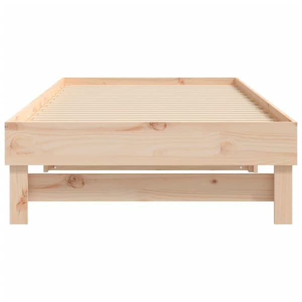 vidaXL Sohvasänky ulosvedettävä 2x (80x200) cm täysi mänty