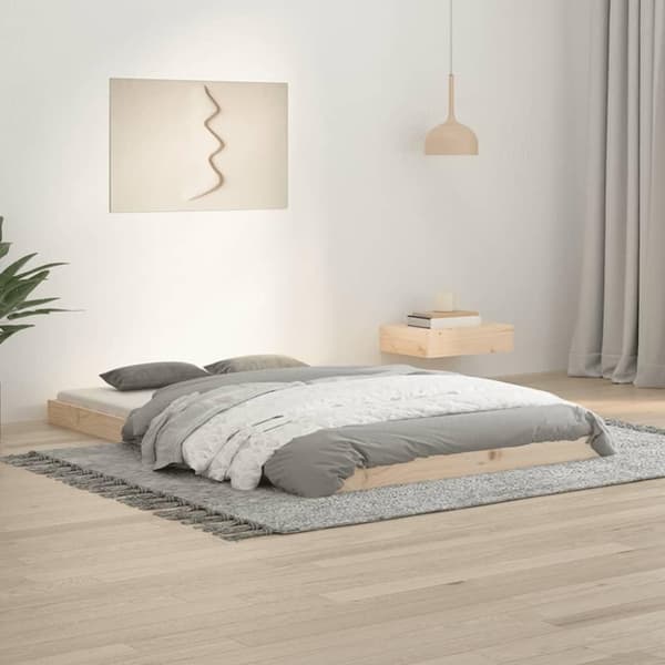 vidaXL sengeramme 120x190 cm massivt fyrretræ