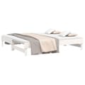 Miniatyrbillede 3 af 11: vidaXL daybed med udtræk 2x(75x190) cm massivt fyrretræ hvid
