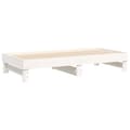 Miniatyrbillede 8 af 11: vidaXL daybed med udtræk 2x(75x190) cm massivt fyrretræ hvid