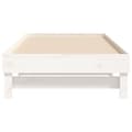 Miniatyrbillede 9 af 11: vidaXL daybed med udtræk 2x(75x190) cm massivt fyrretræ hvid