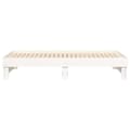 Miniatyrbillede 10 af 11: vidaXL daybed med udtræk 2x(75x190) cm massivt fyrretræ hvid
