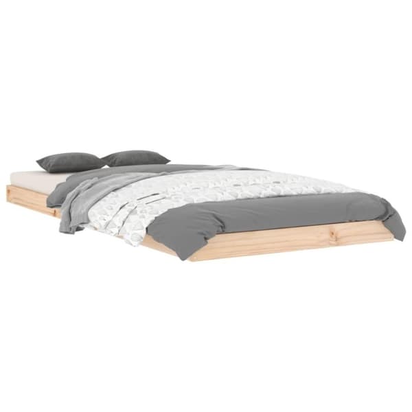 vidaXL sengeramme 90x200 cm massivt fyrretræ