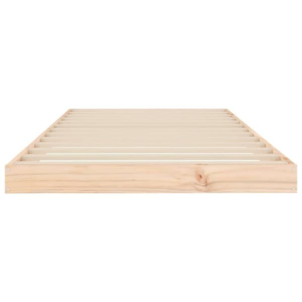vidaXL sengeramme 90x200 cm massivt fyrretræ