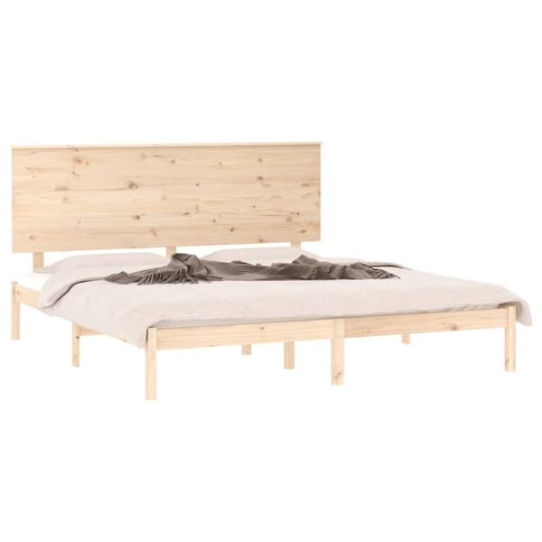 vidaXL sengeramme 180x200 cm massivt fyrretræ
