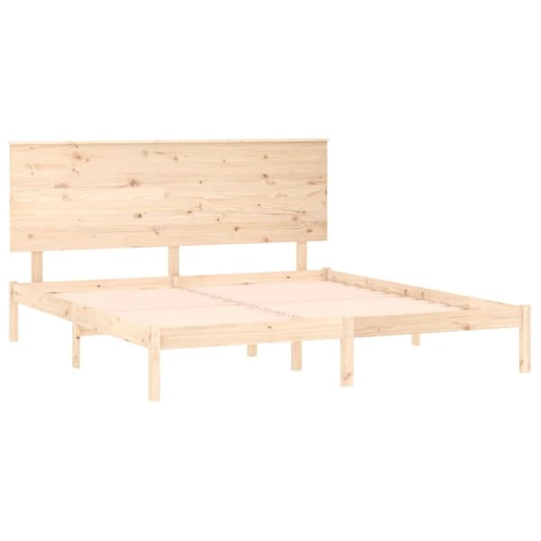 vidaXL sengeramme 180x200 cm massivt fyrretræ