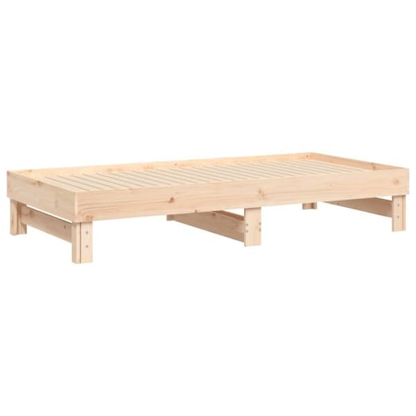 vidaXL Sohvasänky ulosvedettävä 2x (90x190) cm täysi mänty
