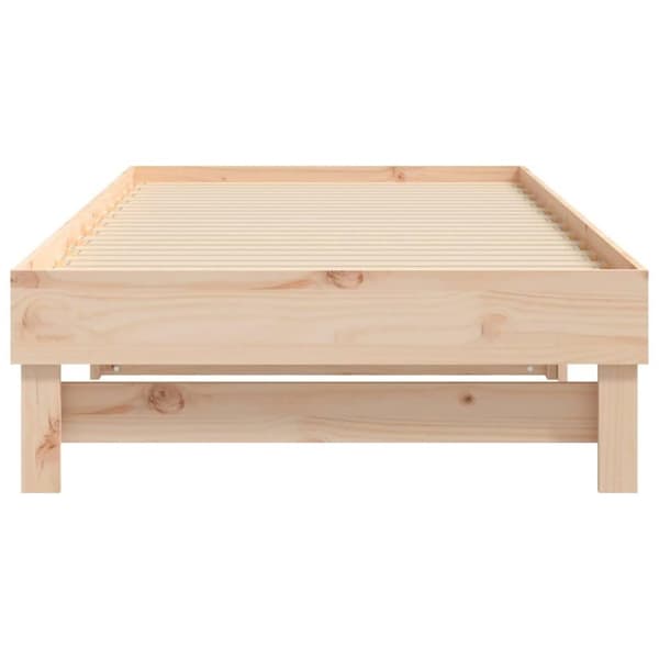 vidaXL Sohvasänky ulosvedettävä 2x (90x190) cm täysi mänty