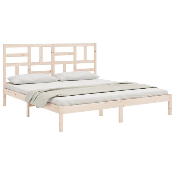 vidaXL sengeramme 180x200 cm massivt fyrretræ