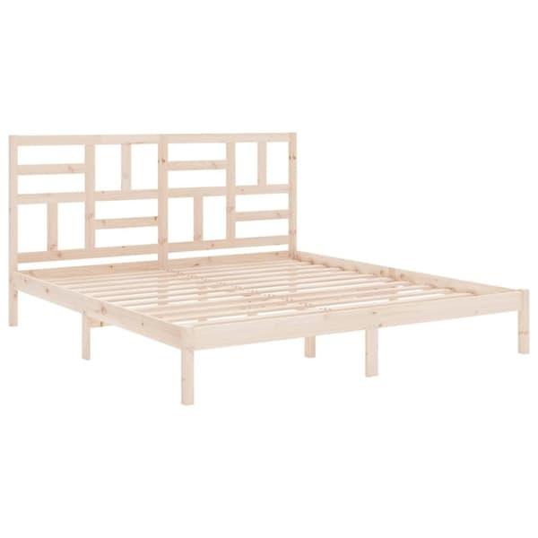 vidaXL sengeramme 180x200 cm massivt fyrretræ