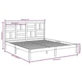 Miniatyrbillede 7 af 7: vidaXL sengeramme 180x200 cm massivt fyrretræ